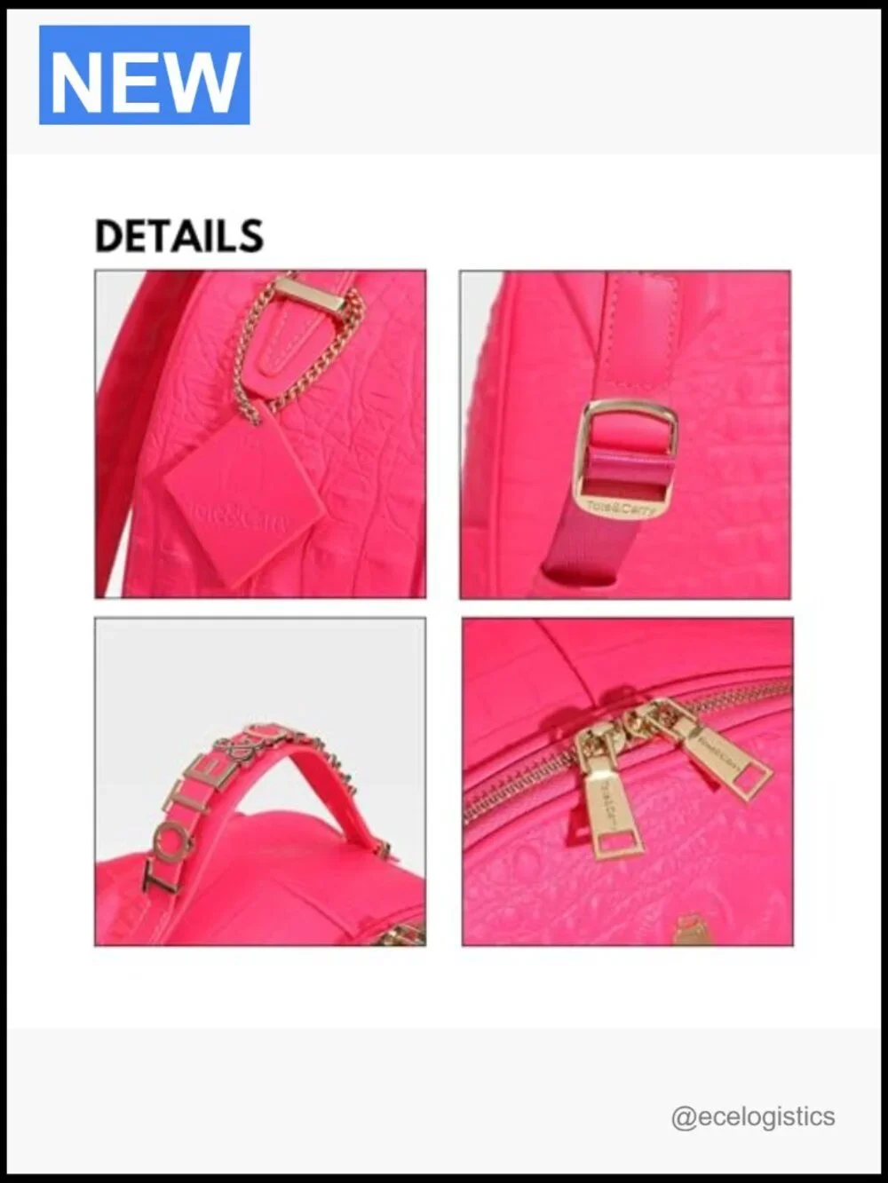 Vegan Leather Fashion Backpack, Carry-On, Fits 13